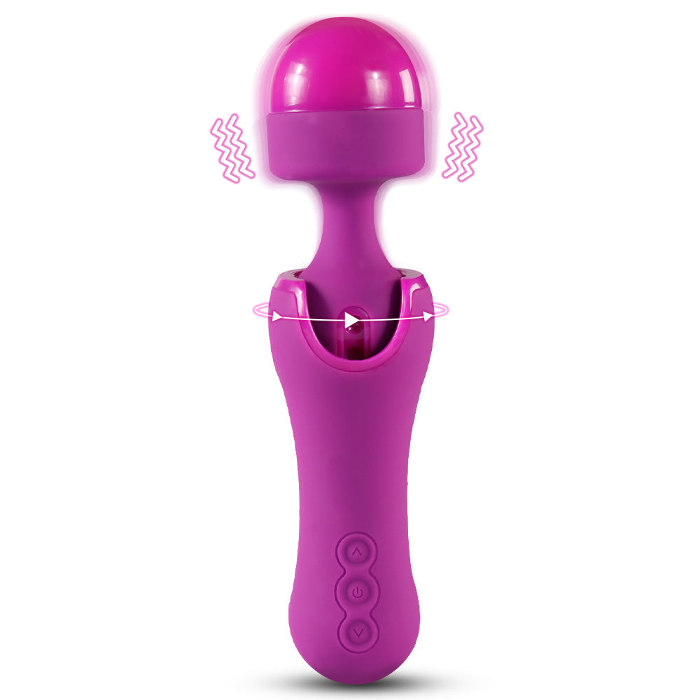Head 90° adjustable vibrator mini massager