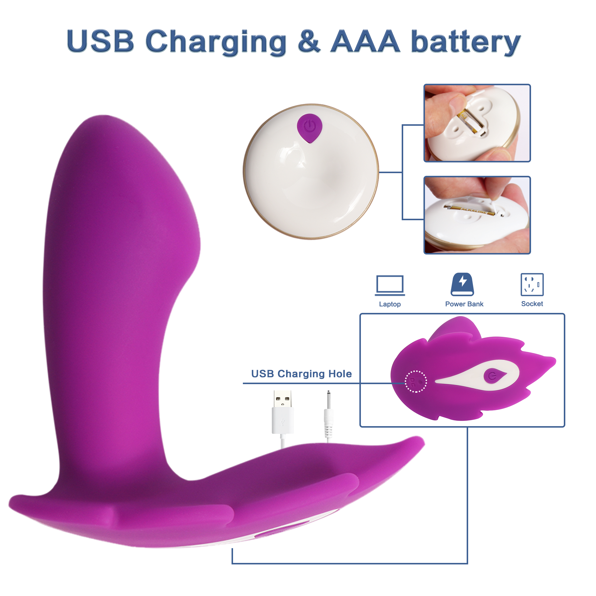 Wearable Panty Vibrator With Remote Controller Butterfly Vibrator