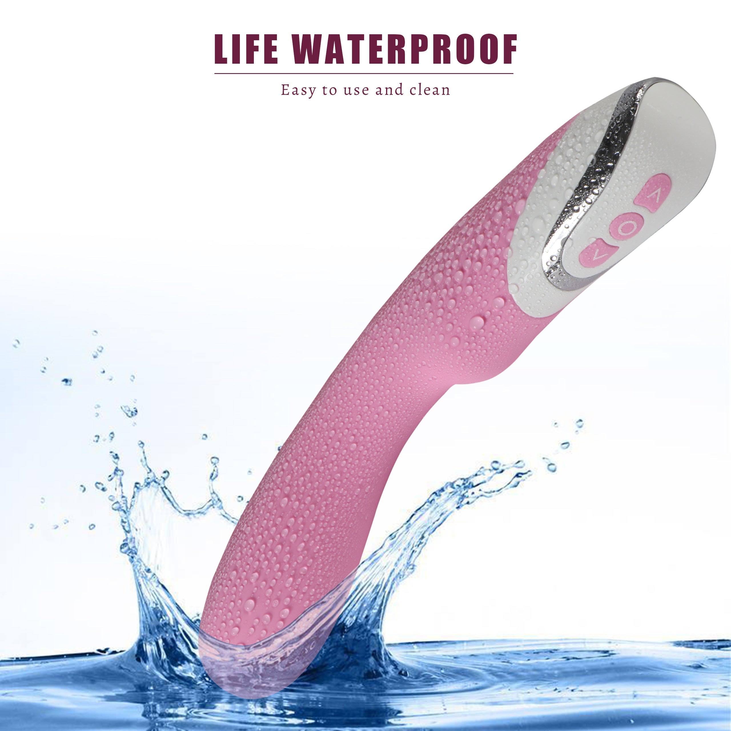 Rechargeable silicone vibrator super strong vibration