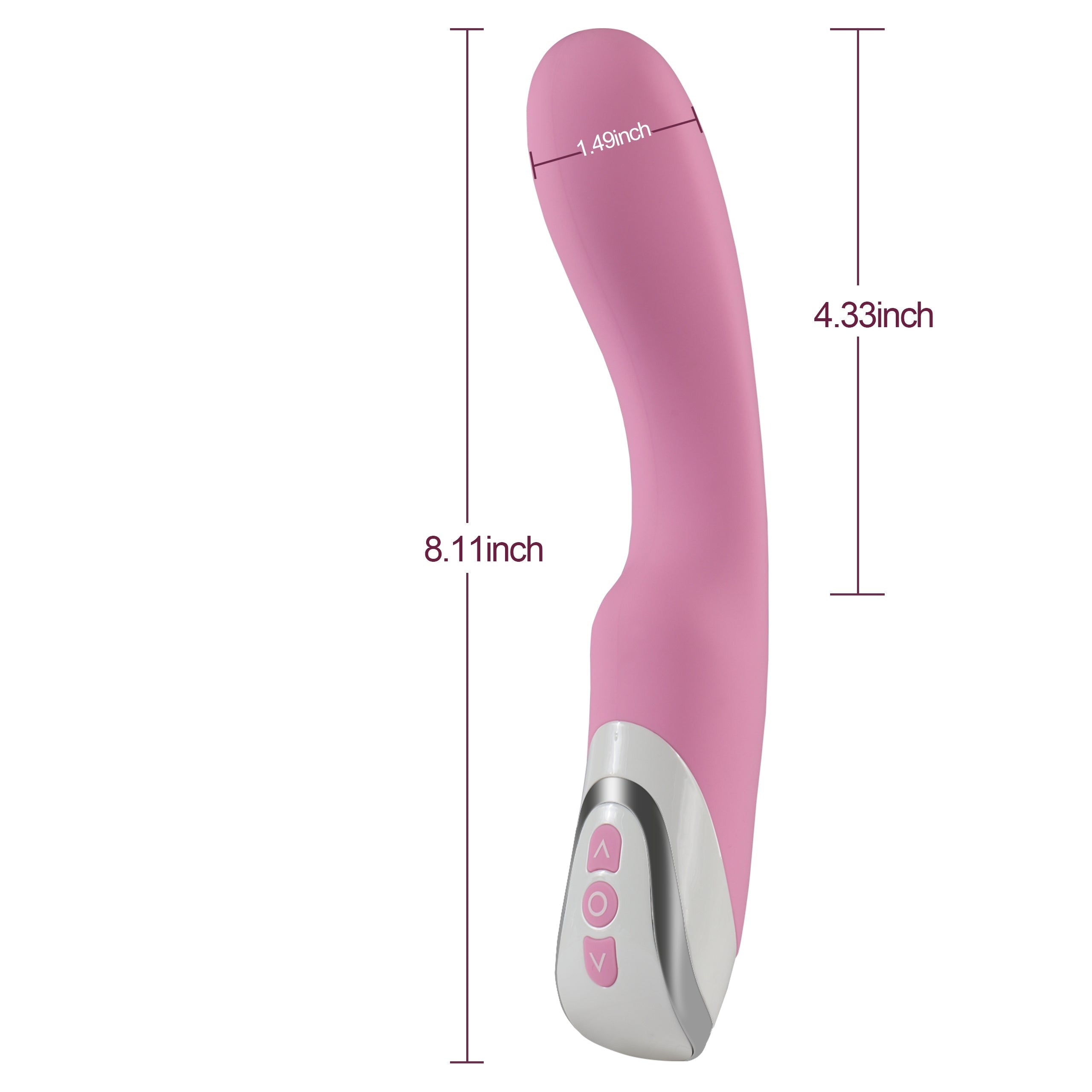 Rechargeable silicone vibrator super strong vibration