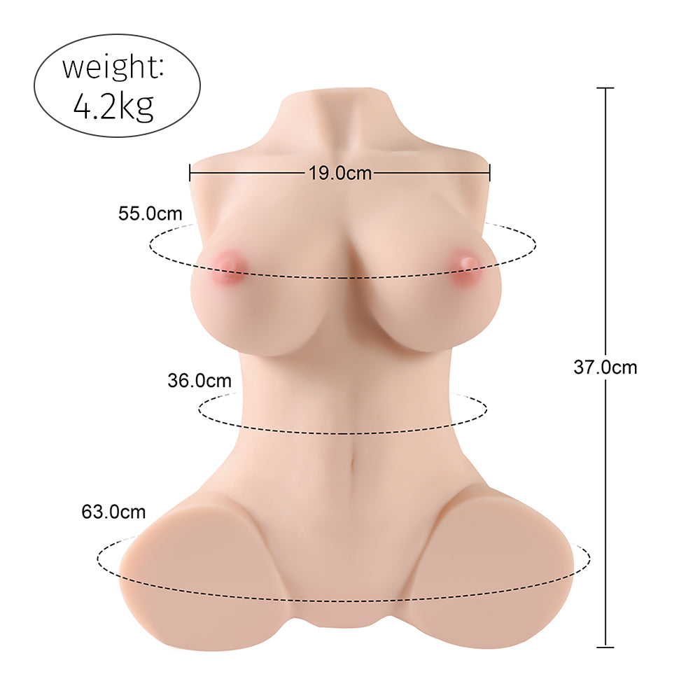 Lorraine：9.25LB Chest Torso Sex Doll | Realistic Mini Torso