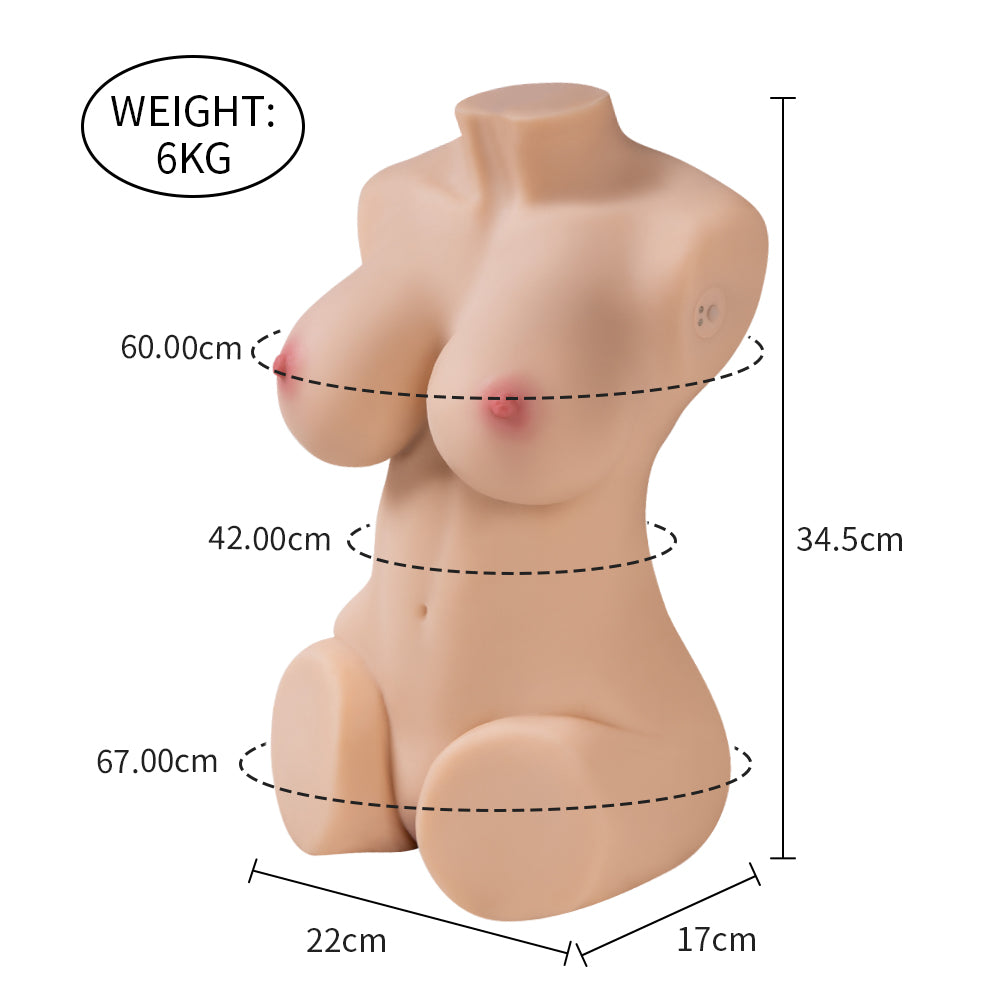 Wendy：13.22LB Chest Torso Sex Doll | Realistic Mini Torso