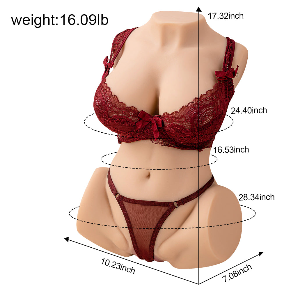 Mag：16.09LB 3 in 1 Realistic Sex Doll Torso